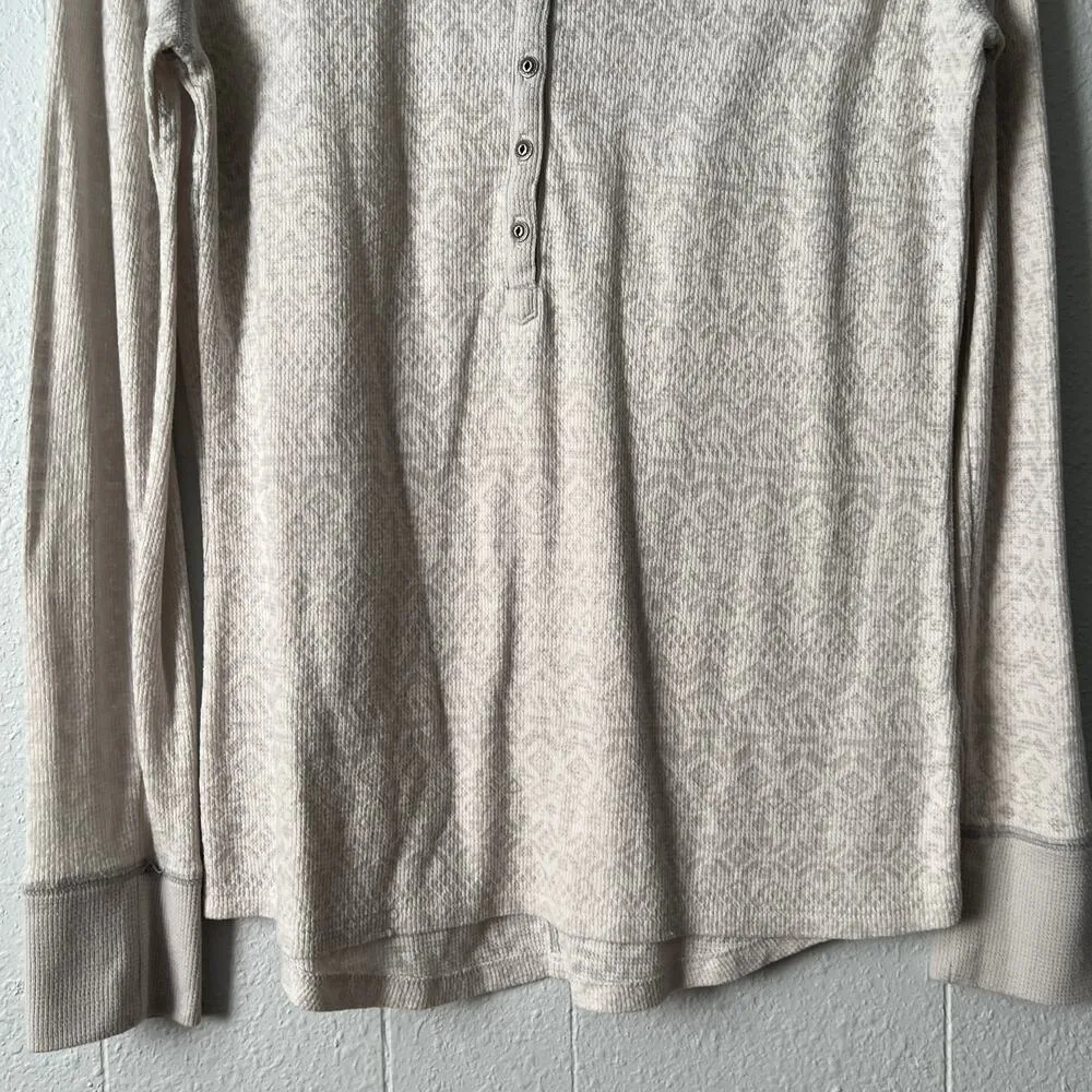 Kuhl Thermal Womens Medium Henley Stretch Cotton Warm Cozy Casual Outdoors Boho - Image 4