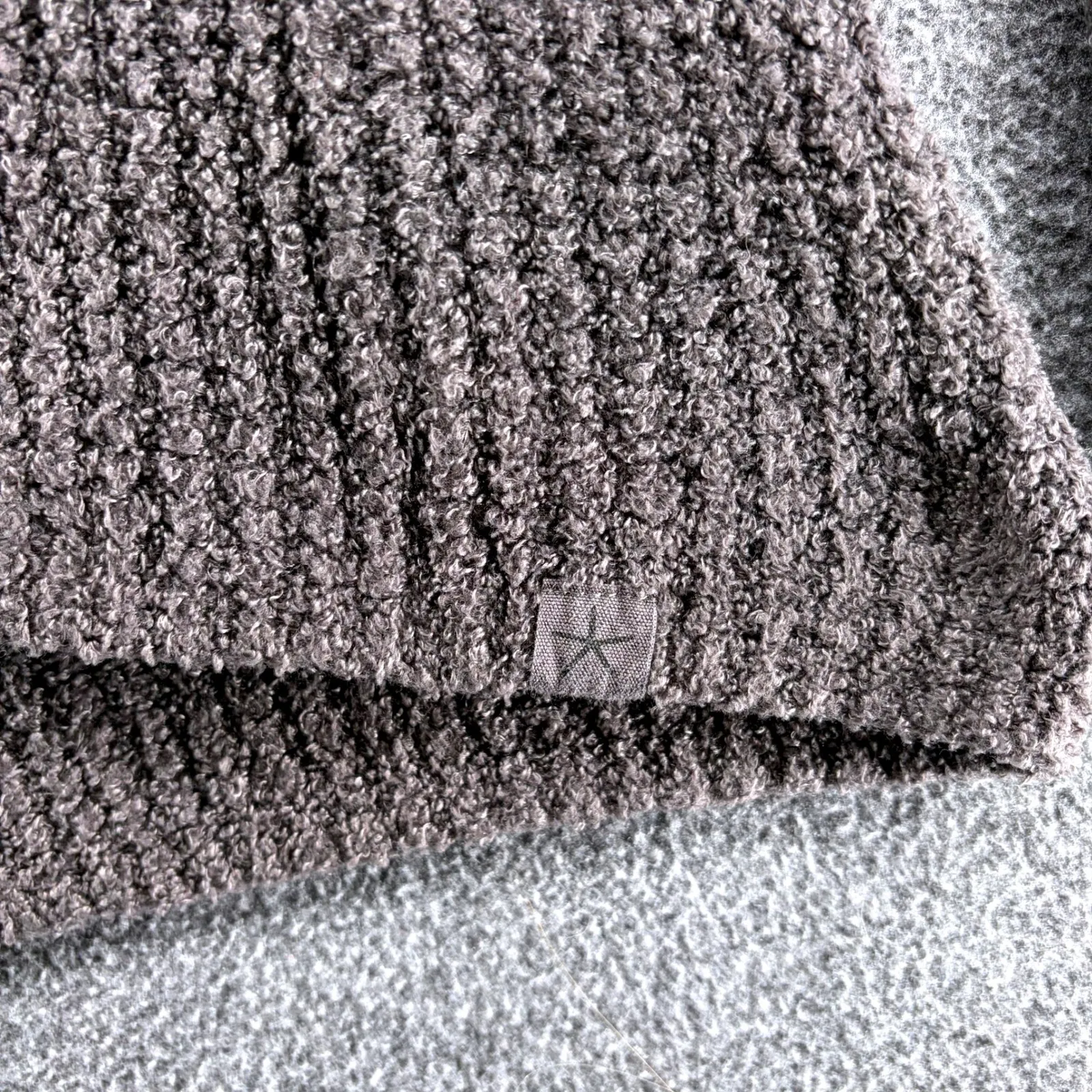 Barefoot Dreams CozyChic Lite Cardigan Chenille Sweater Open Front Brown Medium - Image 10