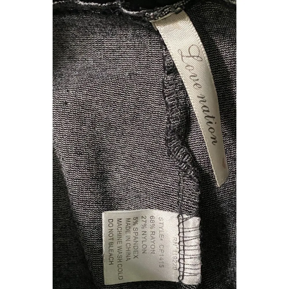 Love Nation Grey Zipper Pocket Fitted Legging Trouser Pants Women's Small - Image 6