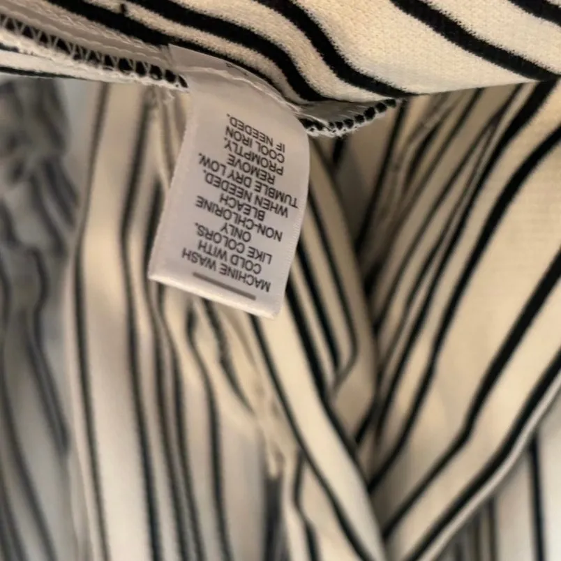 Cato White And Black Stripe Longline Blazer Size Medium - Image 7