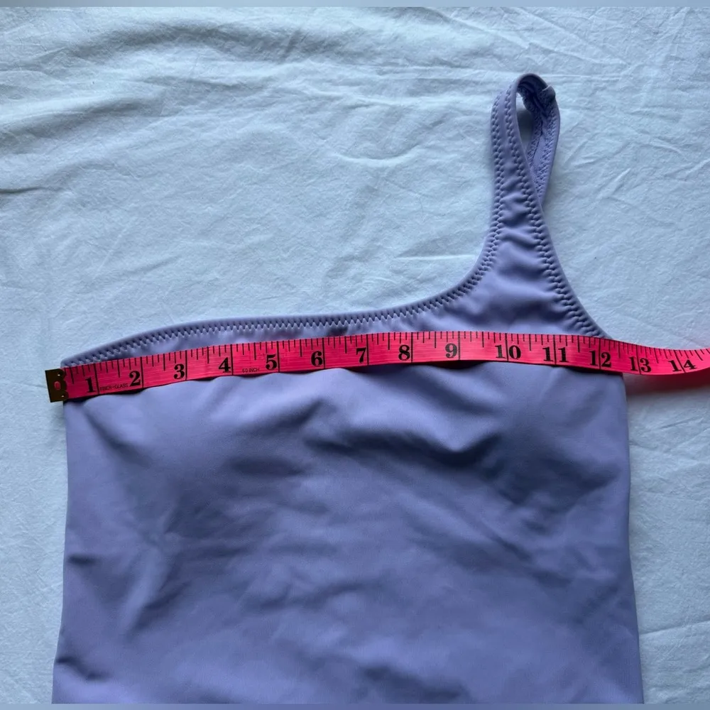 Roxy  Kelia Lavender Purple Asymmetrical Workout Bodysuit Romper Small - Image 13