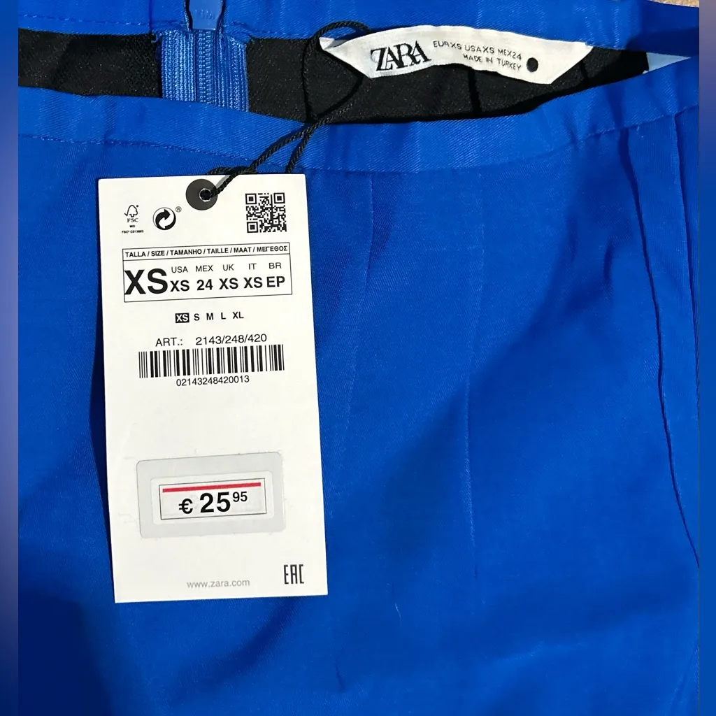 NWT Zara Royal Blue Skirt - Image 2