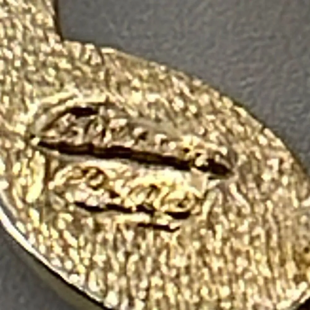 Allison Reed musical note brooch with rhinestone decor Gold - Image 5