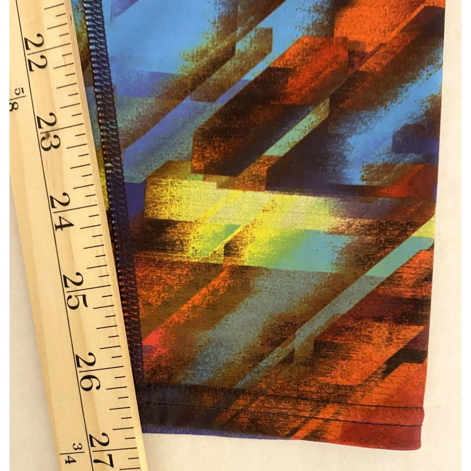 Athleta Colorburst Sonar Funky Mid Rise Ankle Leggings Stretchy Activewear Sz S - Image 10