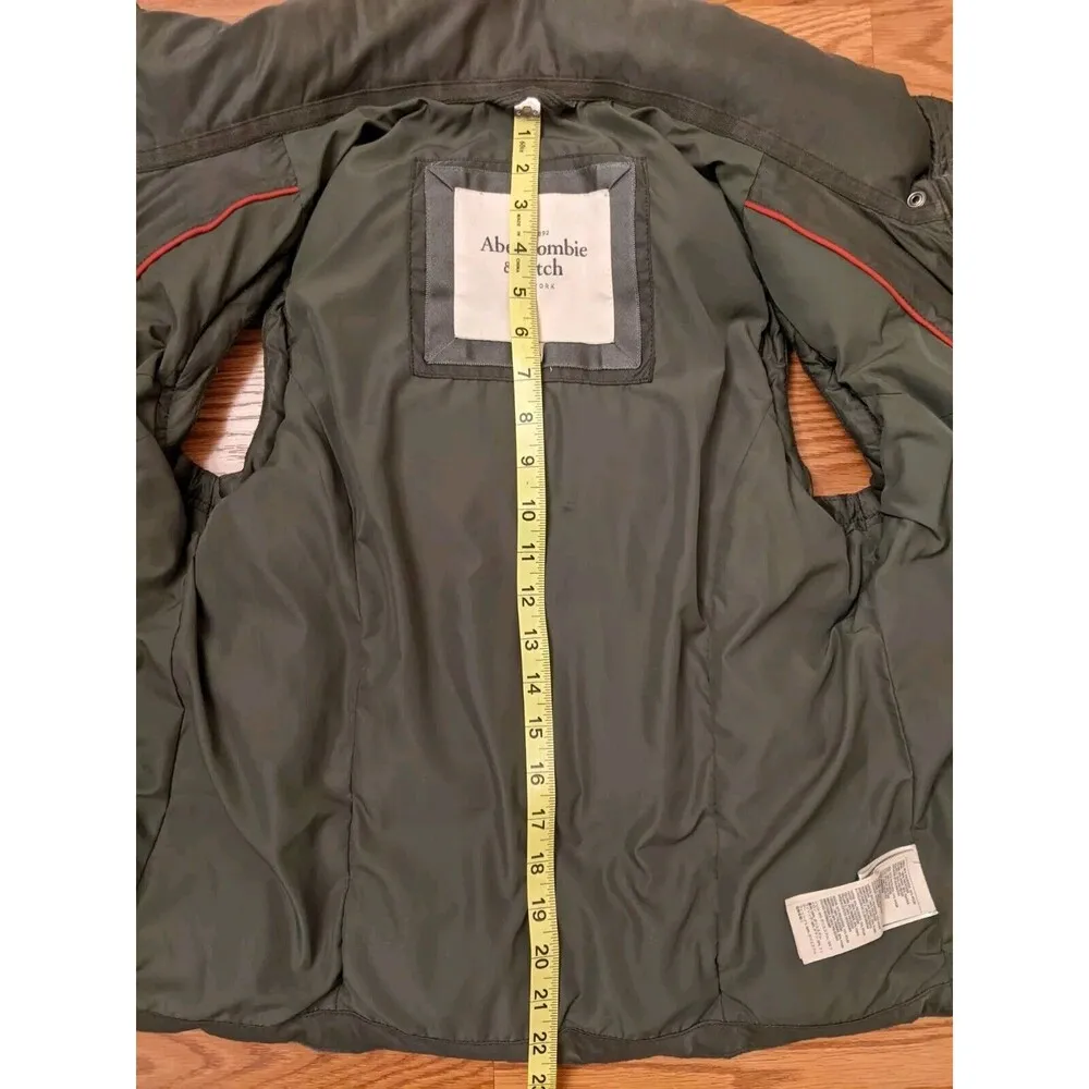 Abercrombie Down Puffer Vest Women Sz Small Chunky Gorpcore Trap Preppy Casual - Image 5
