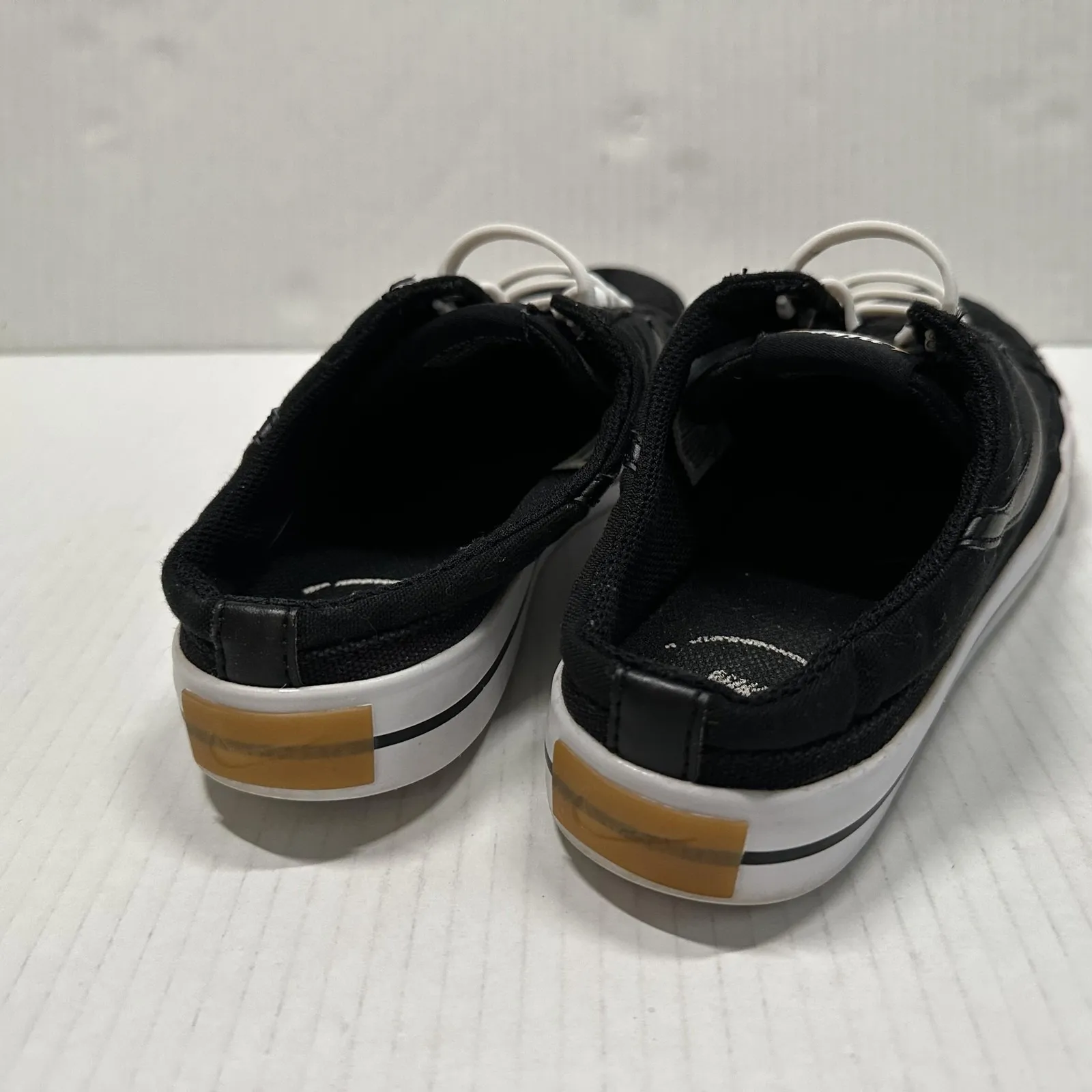 Nike Court Sneakers Womens 8.5 Black Canvas Mule Slip On Casual DB3970-001 - Image 4