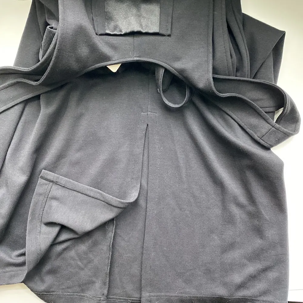 NWT french vintage black pocket overall maxi dress, size 12 - Image 10