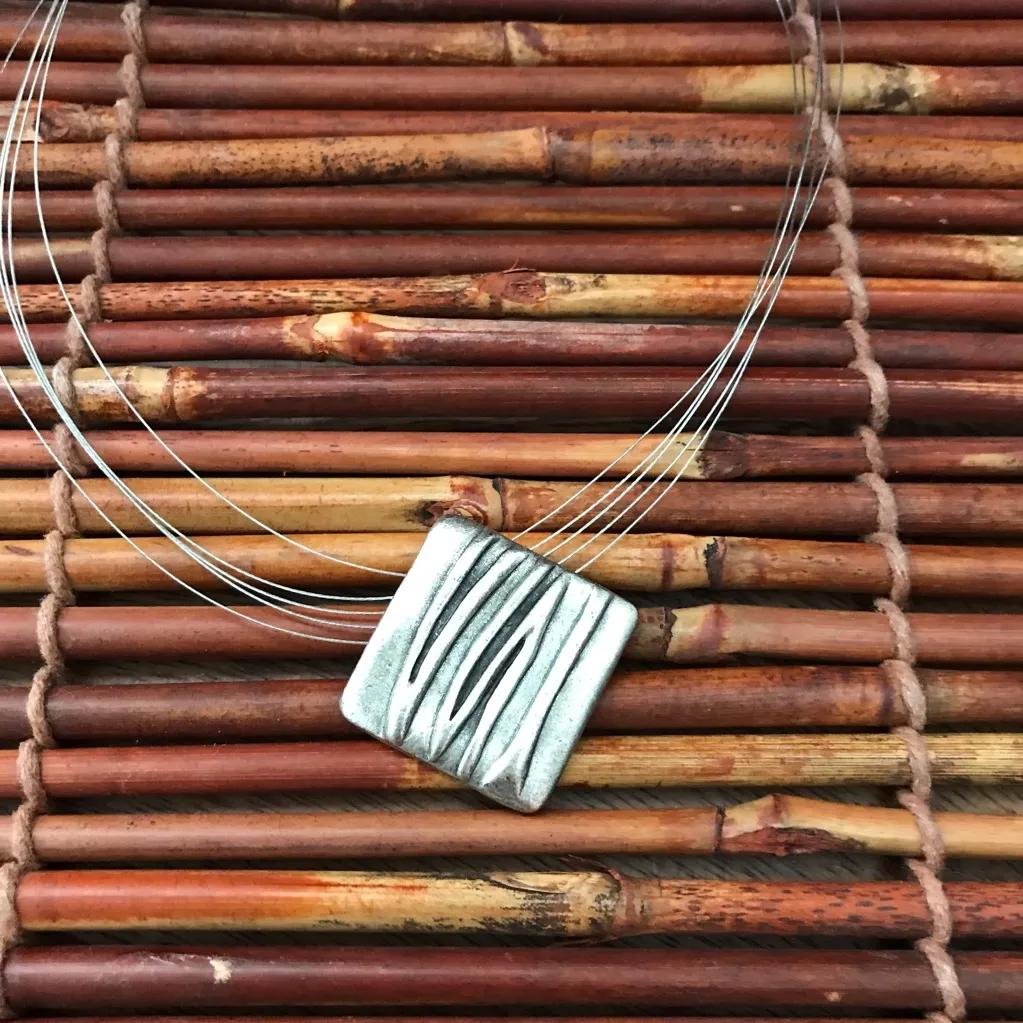 Chico’s Five Strand Wire Silver Tone Necklace - Image 4