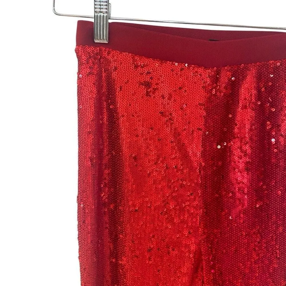 NBD  sequin leggings red XXS - Image 5