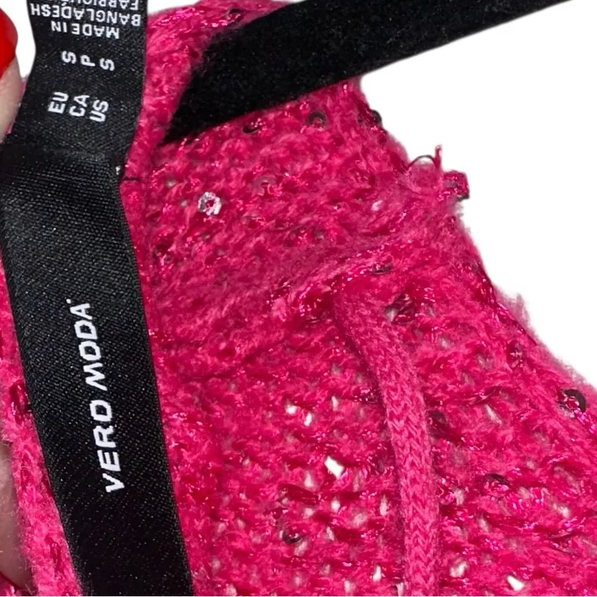 NWOT VERO MODA VMLeilani 2/4 V-Back ABK DRESS - Pink - Small - Image 3