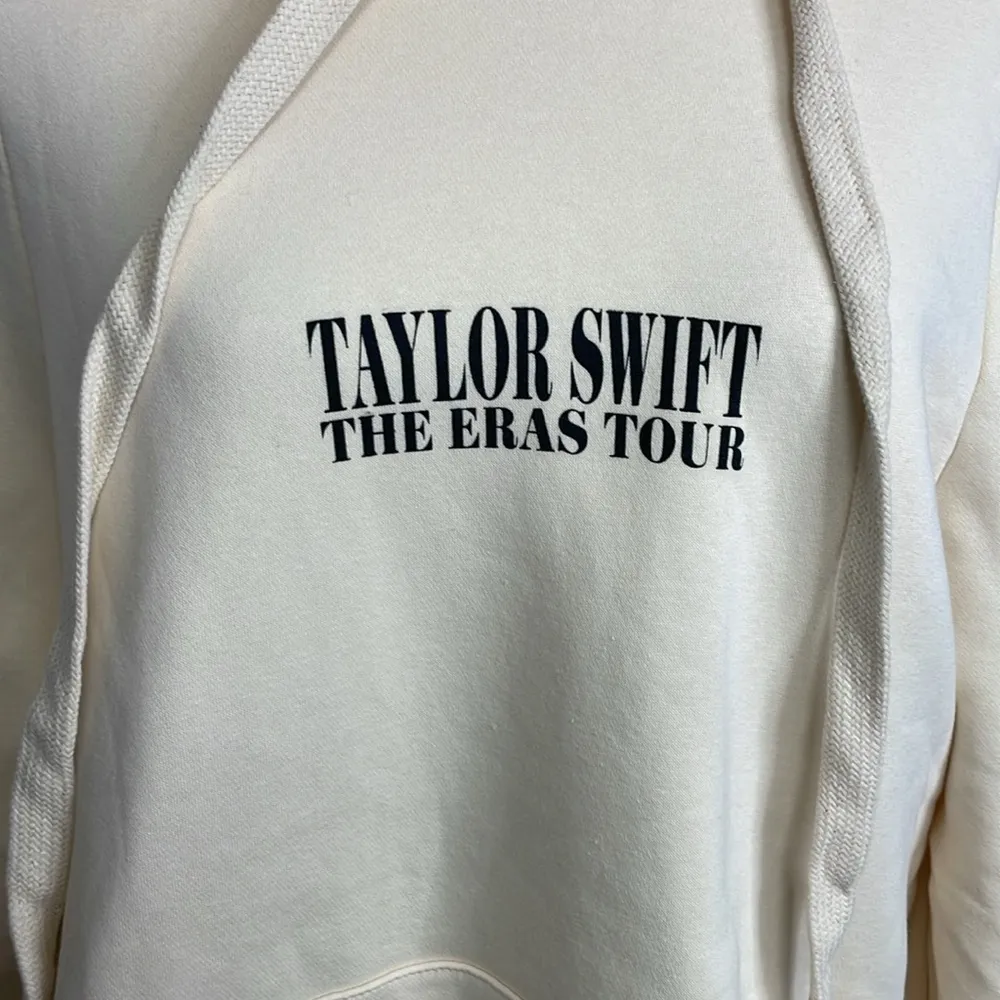 Taylor Swift Eras Tour Hoodie Beige Size Large Swiftie Concert - Image 2