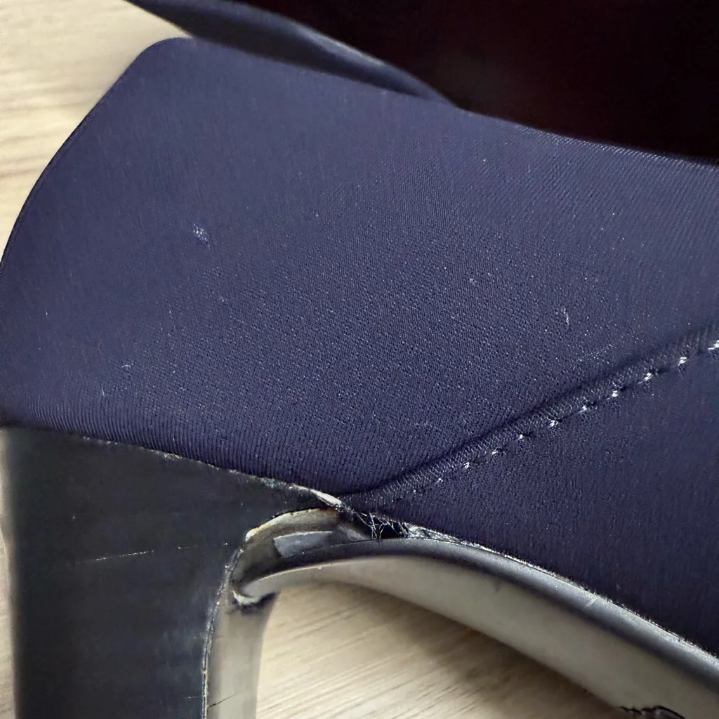 Abeo Viera Elegant Navy Chunky Heel Pump Shoes Blue Size 7 - Image 9