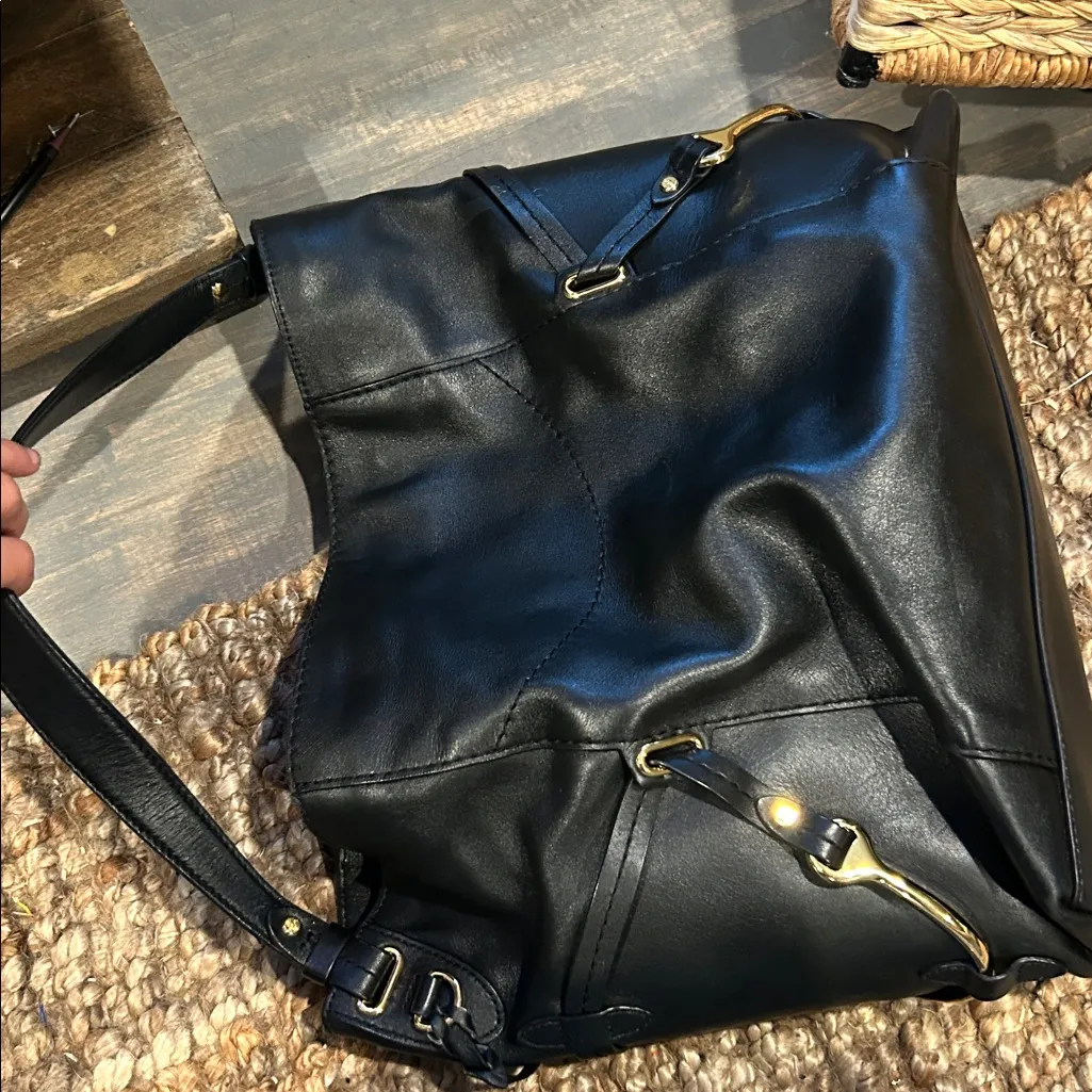 LAUREN RALPH LAUREN
Woodbridge Leather Large Hobo Black - Image 11