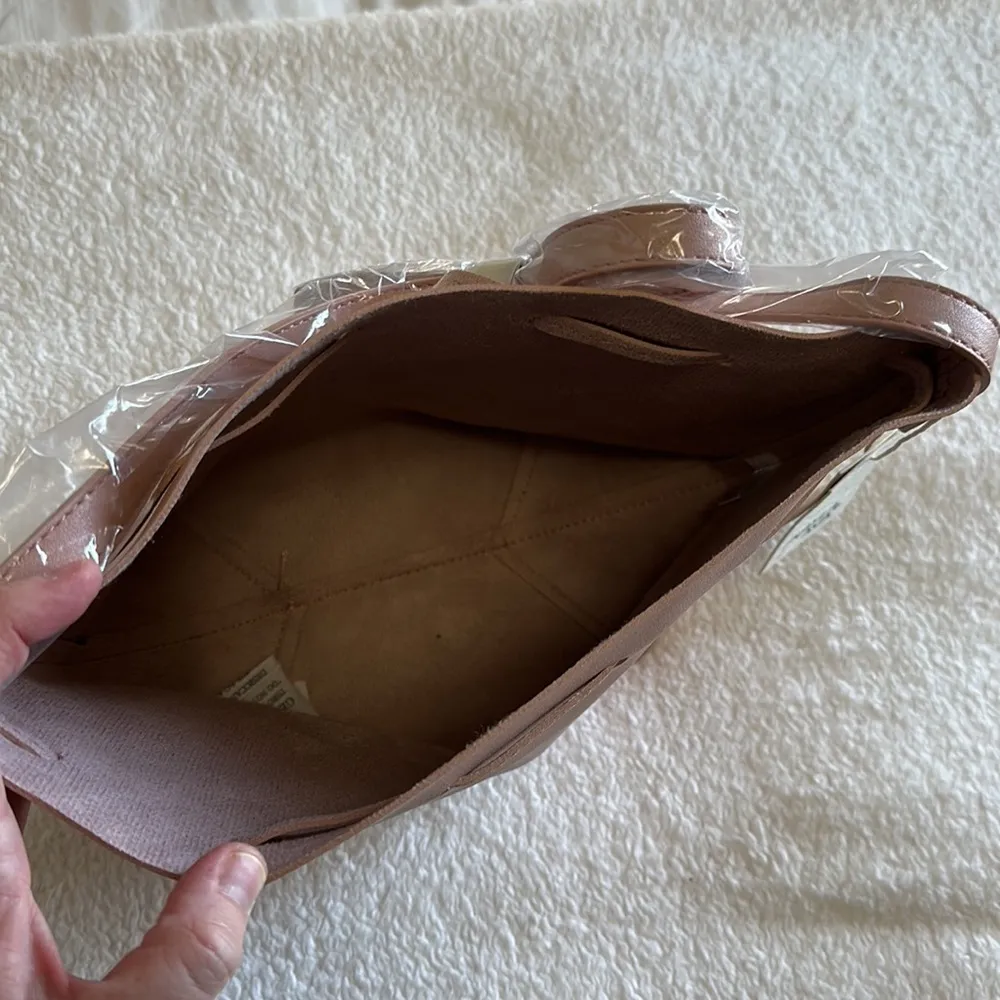 Kayla + Ava Bow Tie Bucket Bag Dusty Rose Pink - Image 5