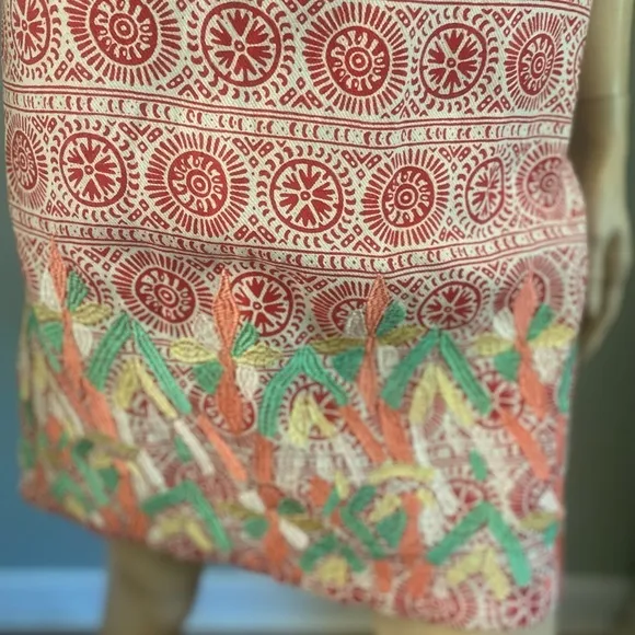 NWT ESLEY RED EMBROIDERED SHEATH DRESS‎ - Image 3
