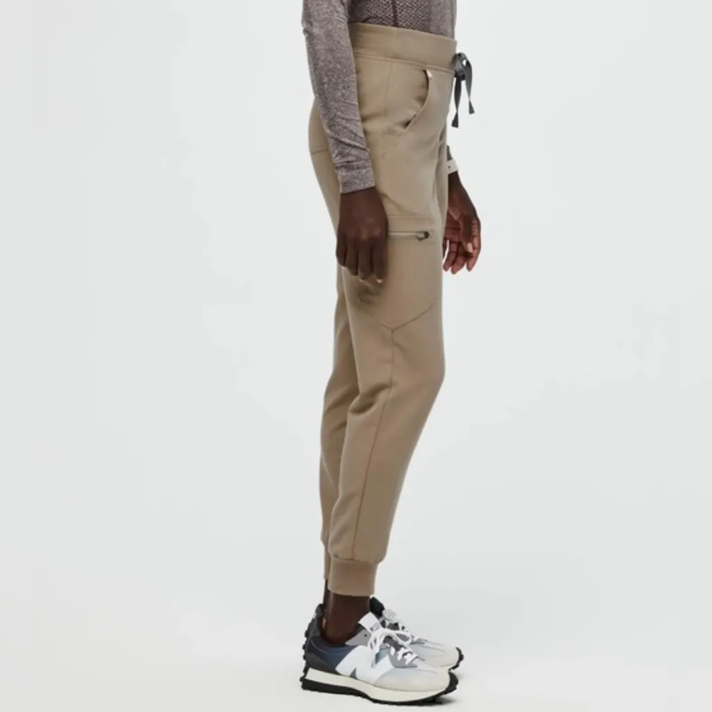 Figs Zamora latte khaki scrubs jogger - Image 2