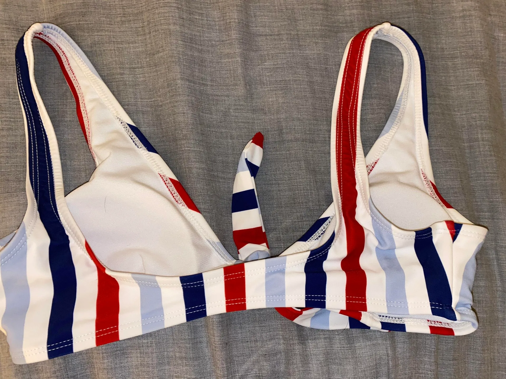 No Boundaries Red White Blue Bikini Top - Image 4