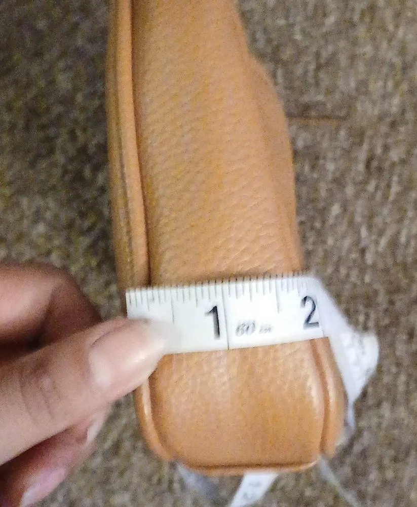 NWOT  brown pebble leather hand bag - Image 13