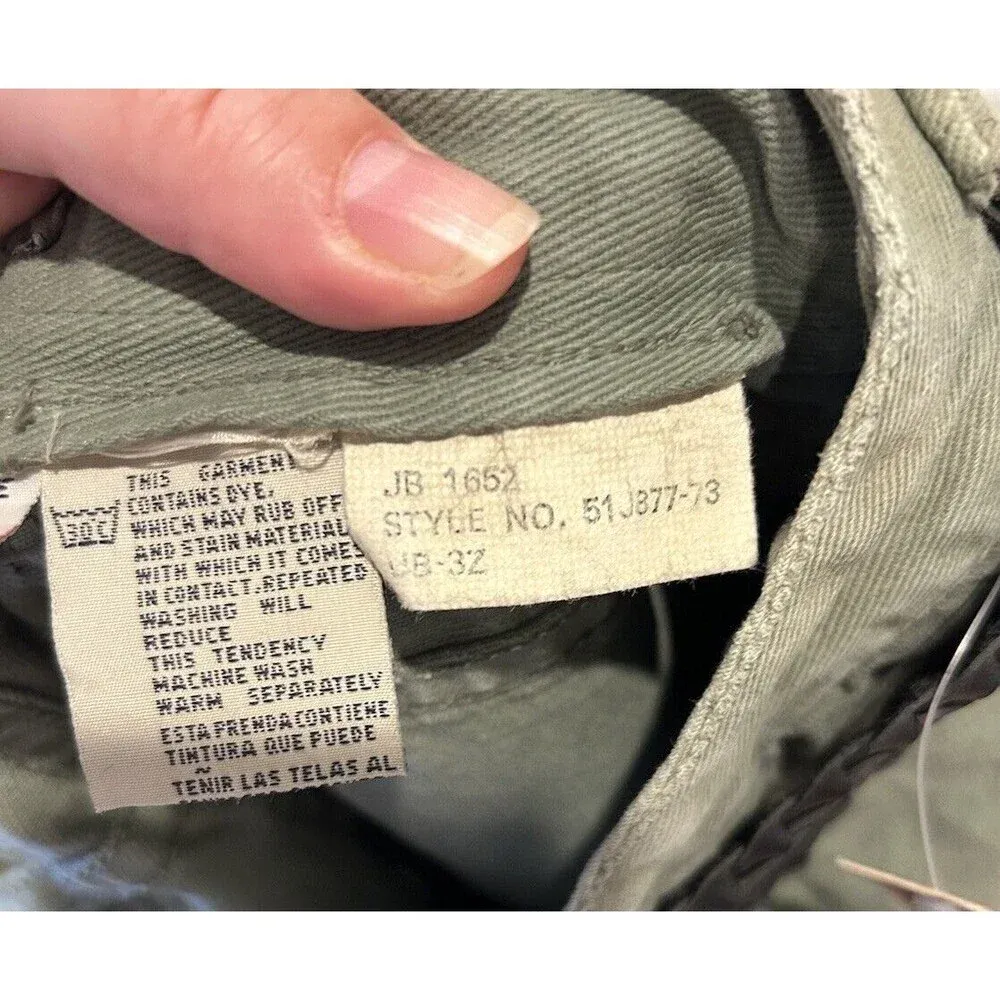 VTG NWT Union Bay Shorts Juniors 5/6 Green Denim High Waist Mom Belt Deadstock‎ - Image 12