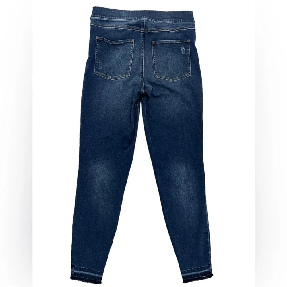 Spanx Distressed Ankle Skinny Jeans High Waisted Pull On Stretch Size M - Image 5