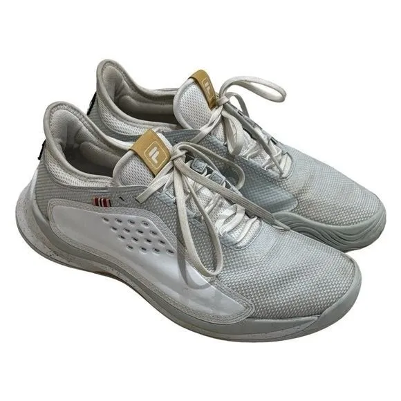 FILA Mondo Forza White and Gold Tennis Trainer Sneakers Women's Size 10 - Image 4