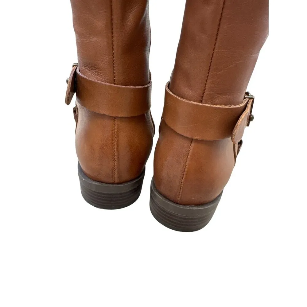 Nine West Womens Brown Knee-High Riding Leather Boots 6.5M SKU 7435 - Image 10