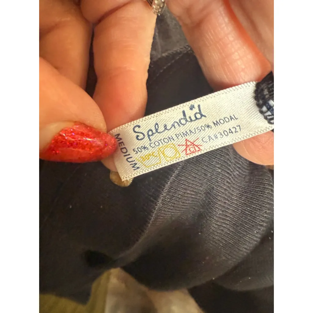 Women's Splendid Black Scoop Neck Tank Top M - Image 6