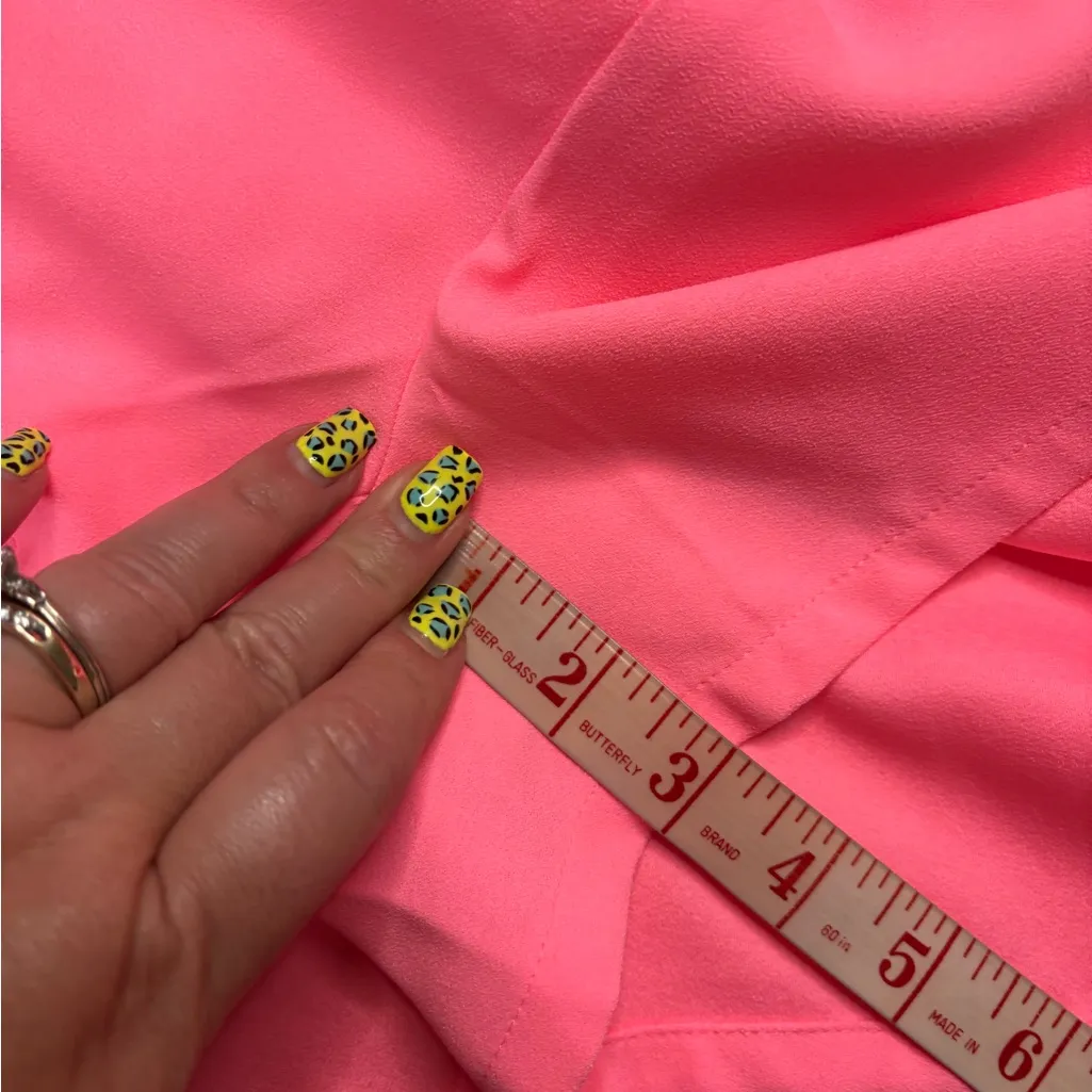 Lilly Pulitzer Pearl Shift Romper Coral Pink Size 4 New Resort Coastal Beach - Image 6