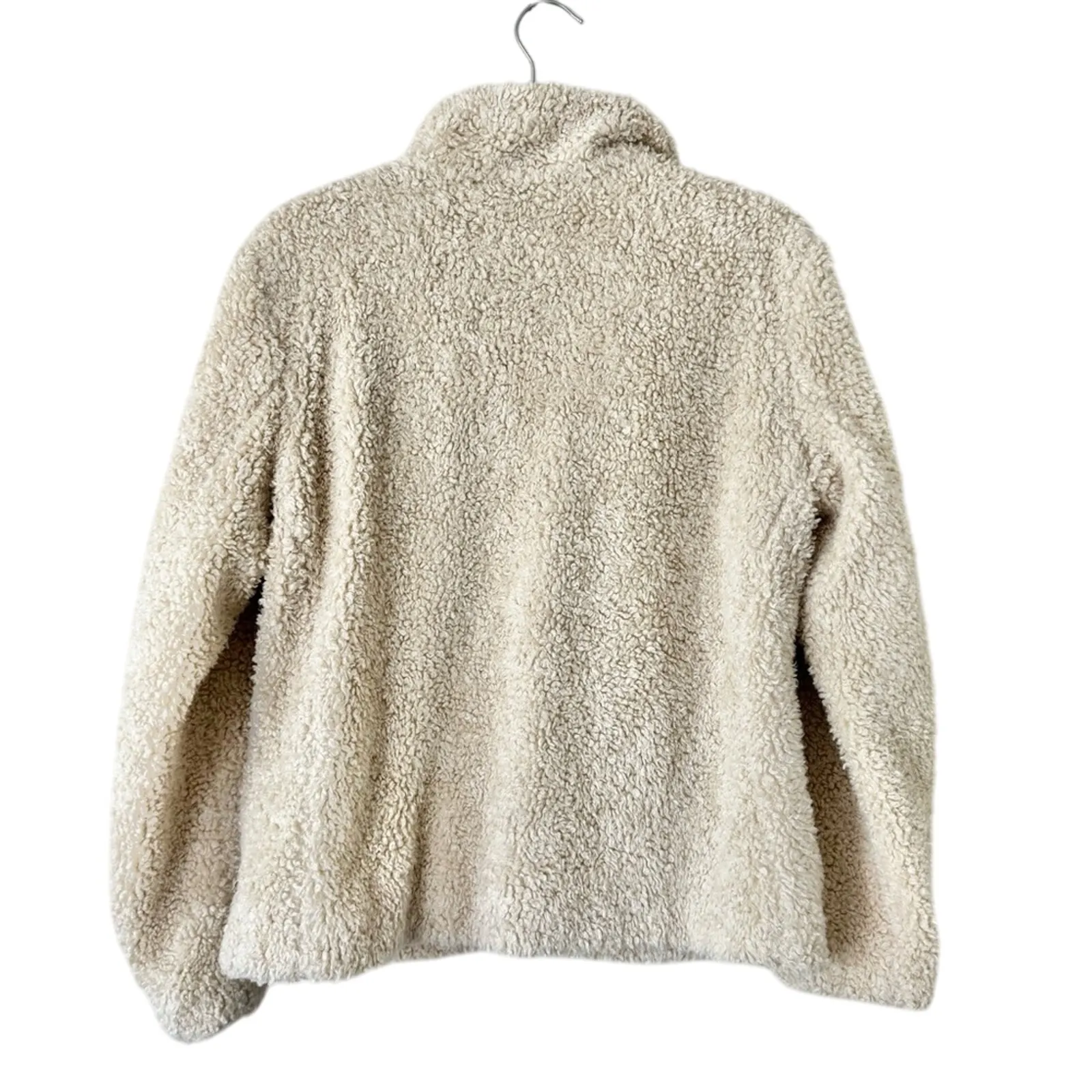 Pendleton CreamTeddy Sherpa Full Zip Up Jacket Size Small - Image 3