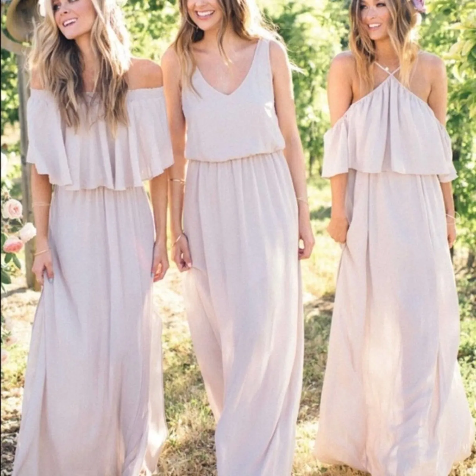 Show Me Your Mumu SMYM Hacienda cream maxi dress Show me the ring crisp NEW MED - Image 2