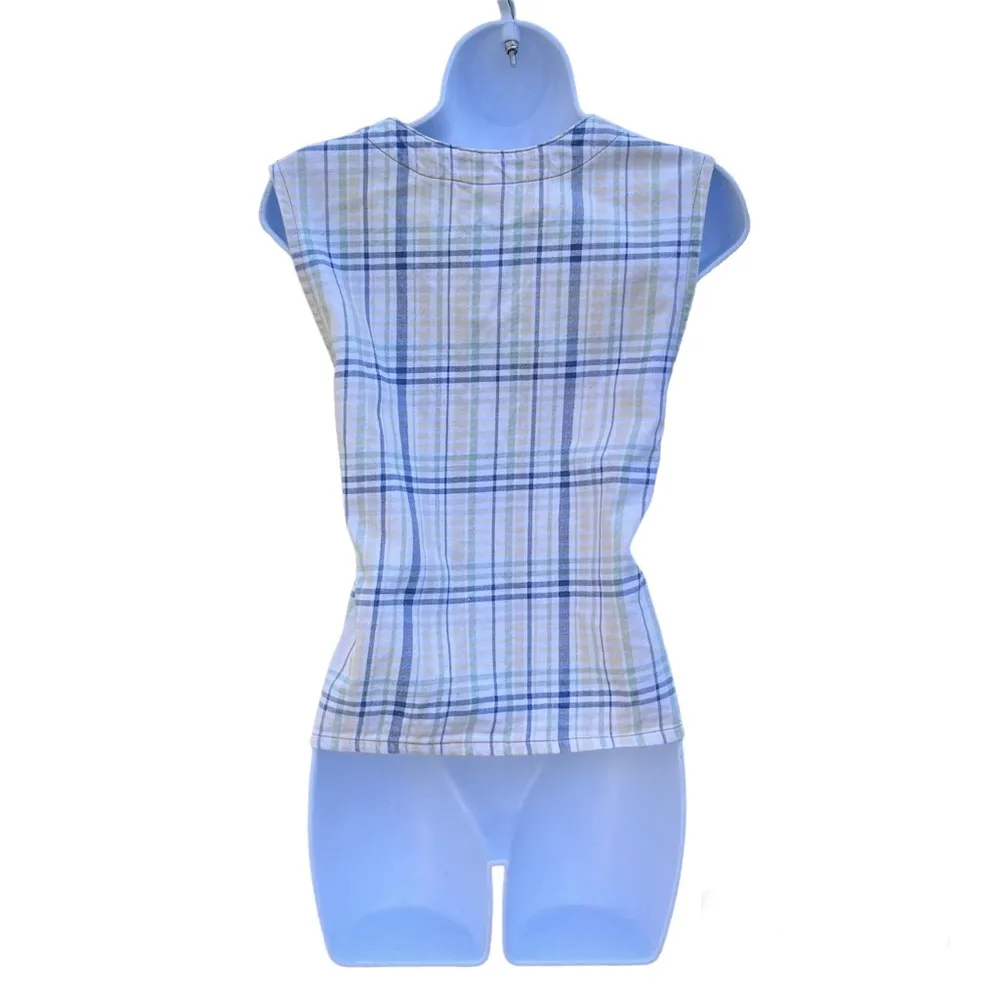 Vintage 1990’s  plaid vest - Image 2