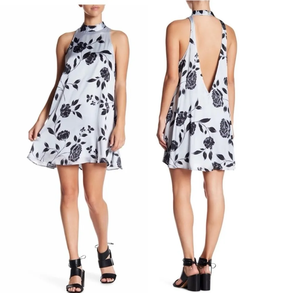 SHOW ME YOUR MUMU Dusk to Dawn Floral Print V-Back Mini Dress - Image 3
