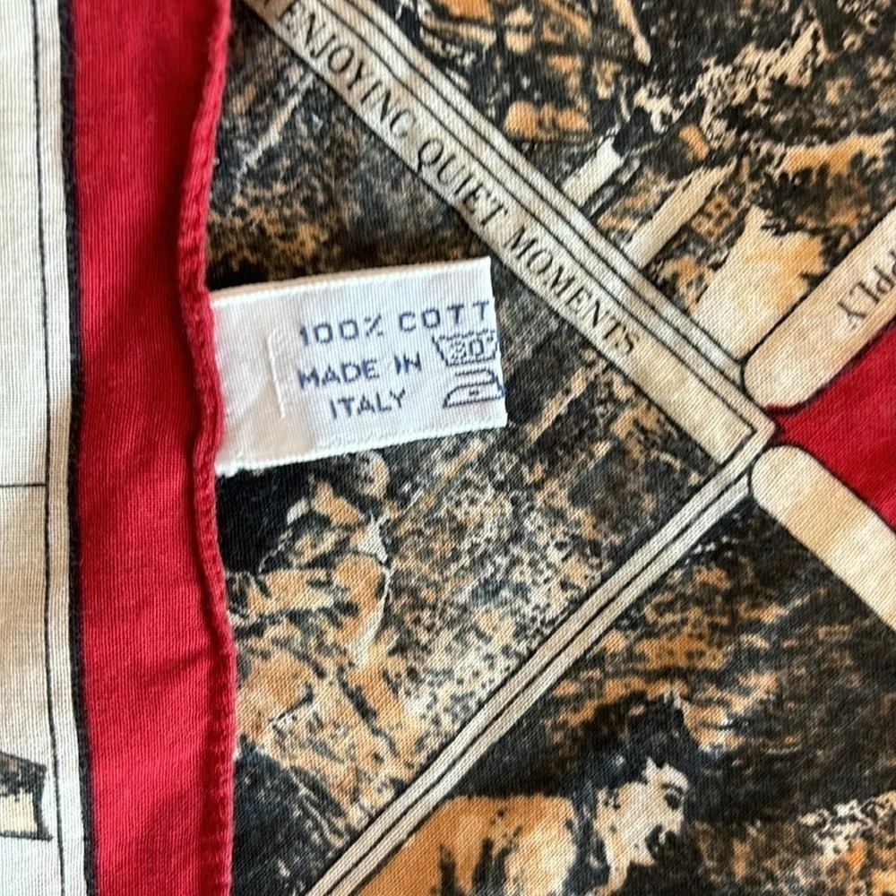 Wathne 🎣 Fly Fishing Silk Scarf Large Red - Image 8