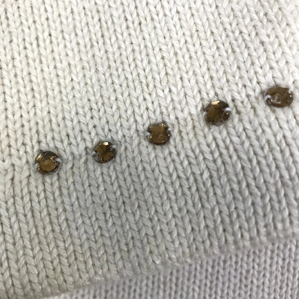 STORYBOOK KNITS VTG Embroidery Cardigan S Retro Western Beaded Oversize Boho Y2K - Image 8