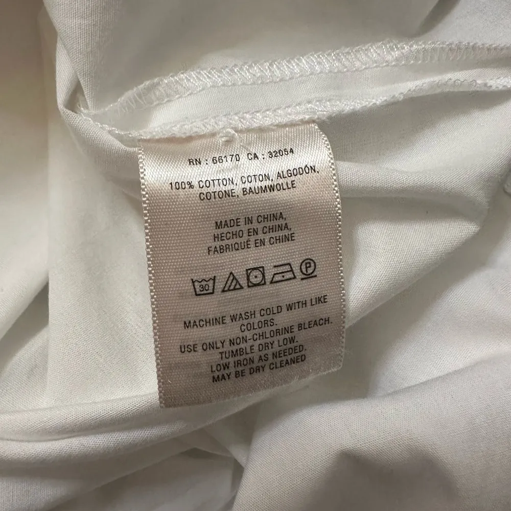 Maeve Anthropologie white button down sleeveless shirt dress size 00 NWT - Image 8