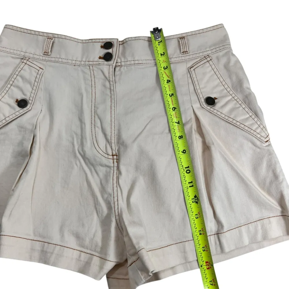 𝅺ULLA Johnson Alec High Waist Pleated Short In Blanc - Image 9