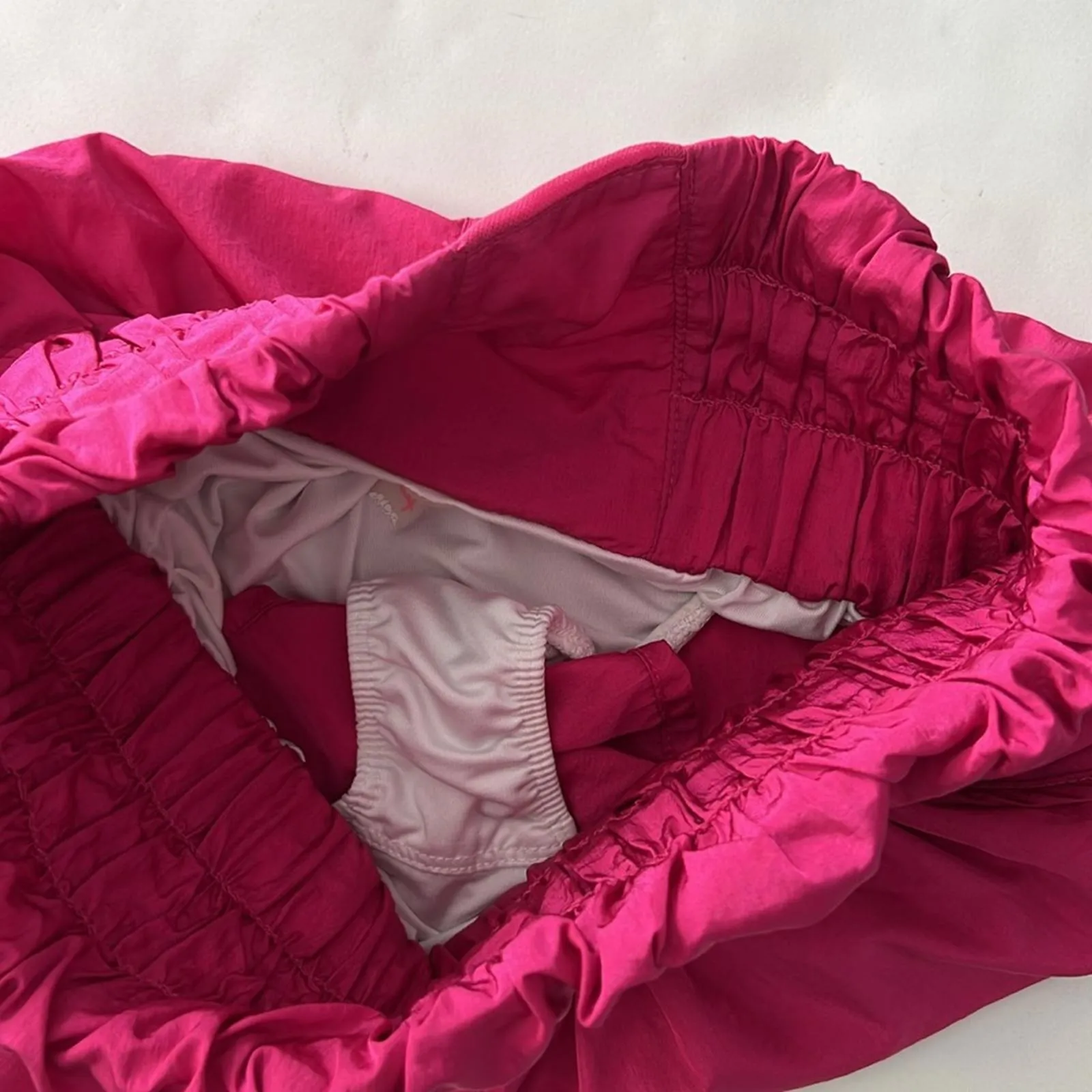 FP MOVEMENT The Way Home Smocked Athletic Workout Shorts Fuschia Pink XS - Image 7