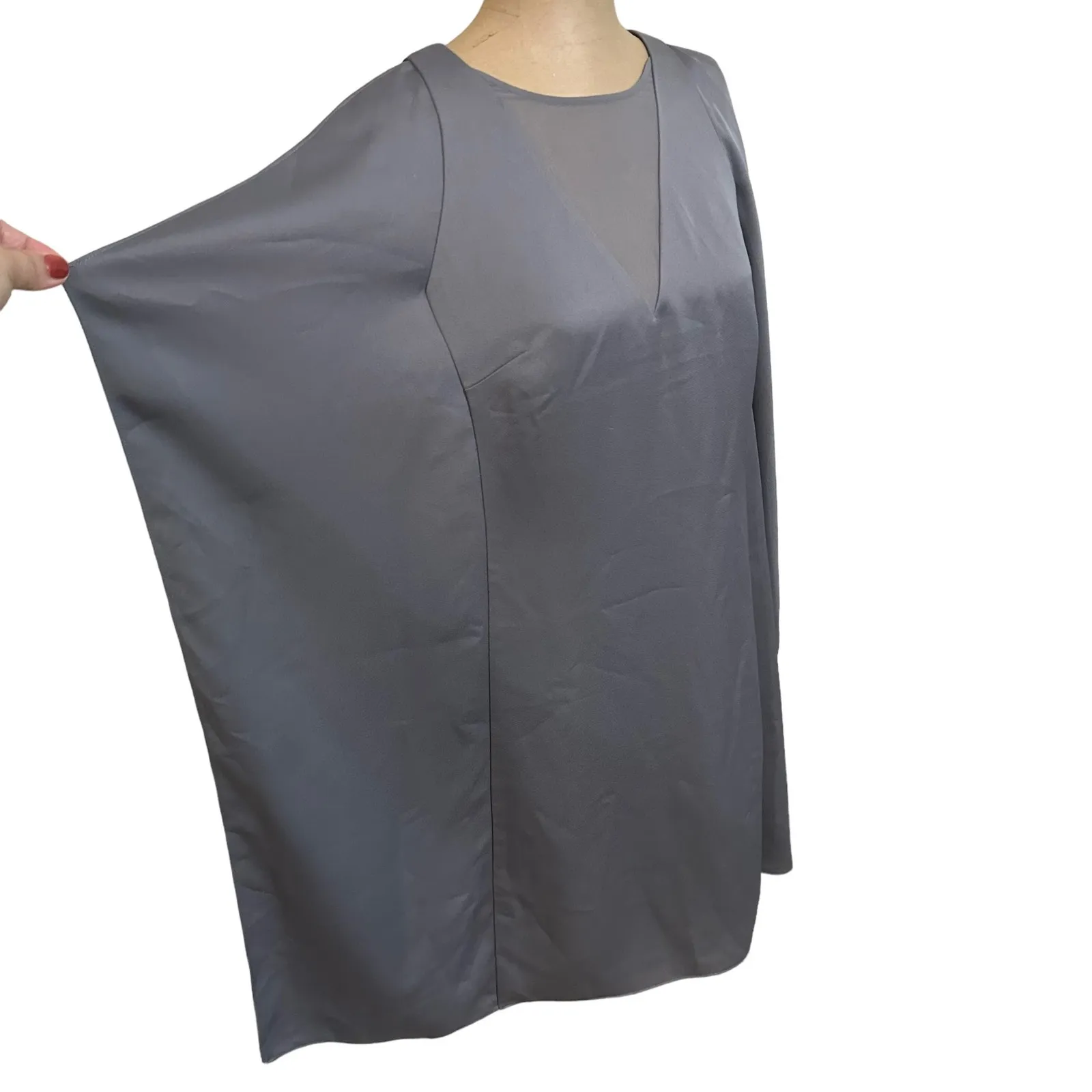 Ted Baker Mini Dress Amilia Waterfall Shift Cape - Image 7