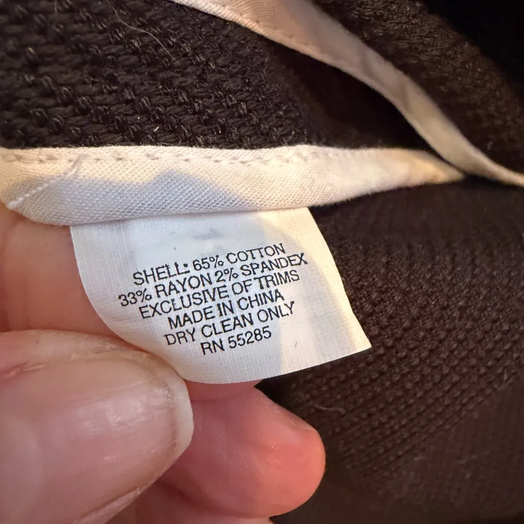 Express Design Studio Cropped Swing Blazer Jacket Size Small Black - Image 8