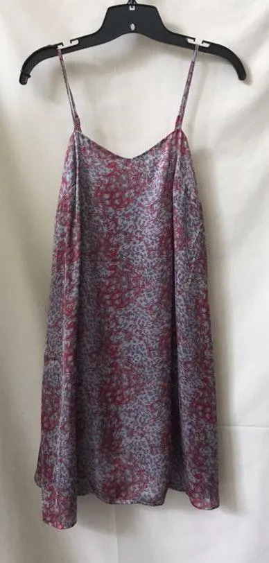 Animal Print Red Satin Dress - Image 5