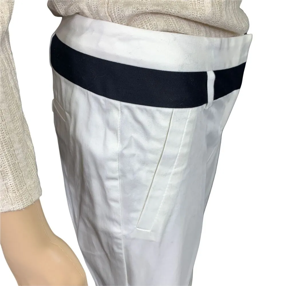 The Limited Womens Cassidy Fit Flare Leg Dress Pants Ivory Black Size 0 - Image 13