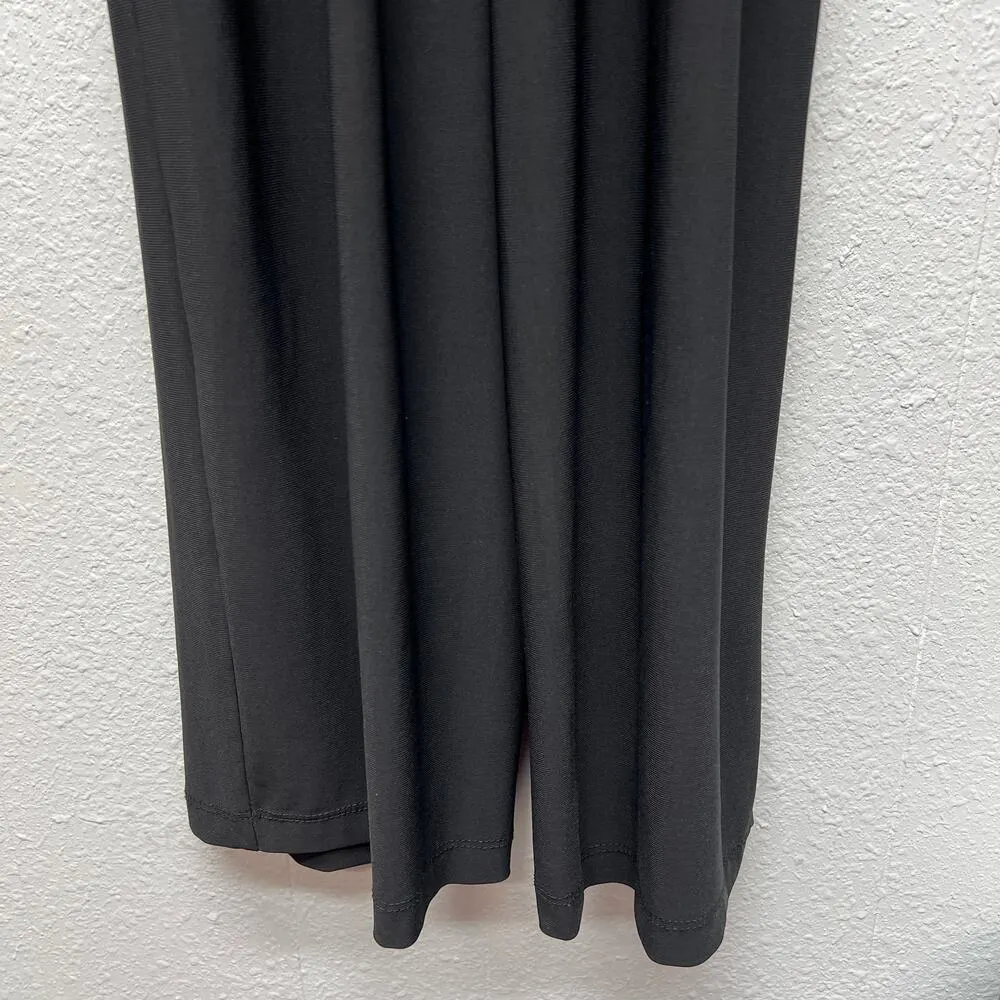 Marina Jumpsuit Womens M Cowl Neck Stretch Party Cocktail Event Feminine Dressy Black Size M - Image 9