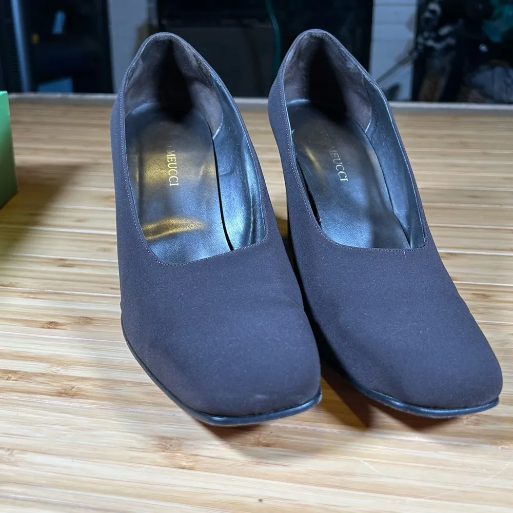 Sesto Meucci Brown Heels Size 10 Used - Image 7