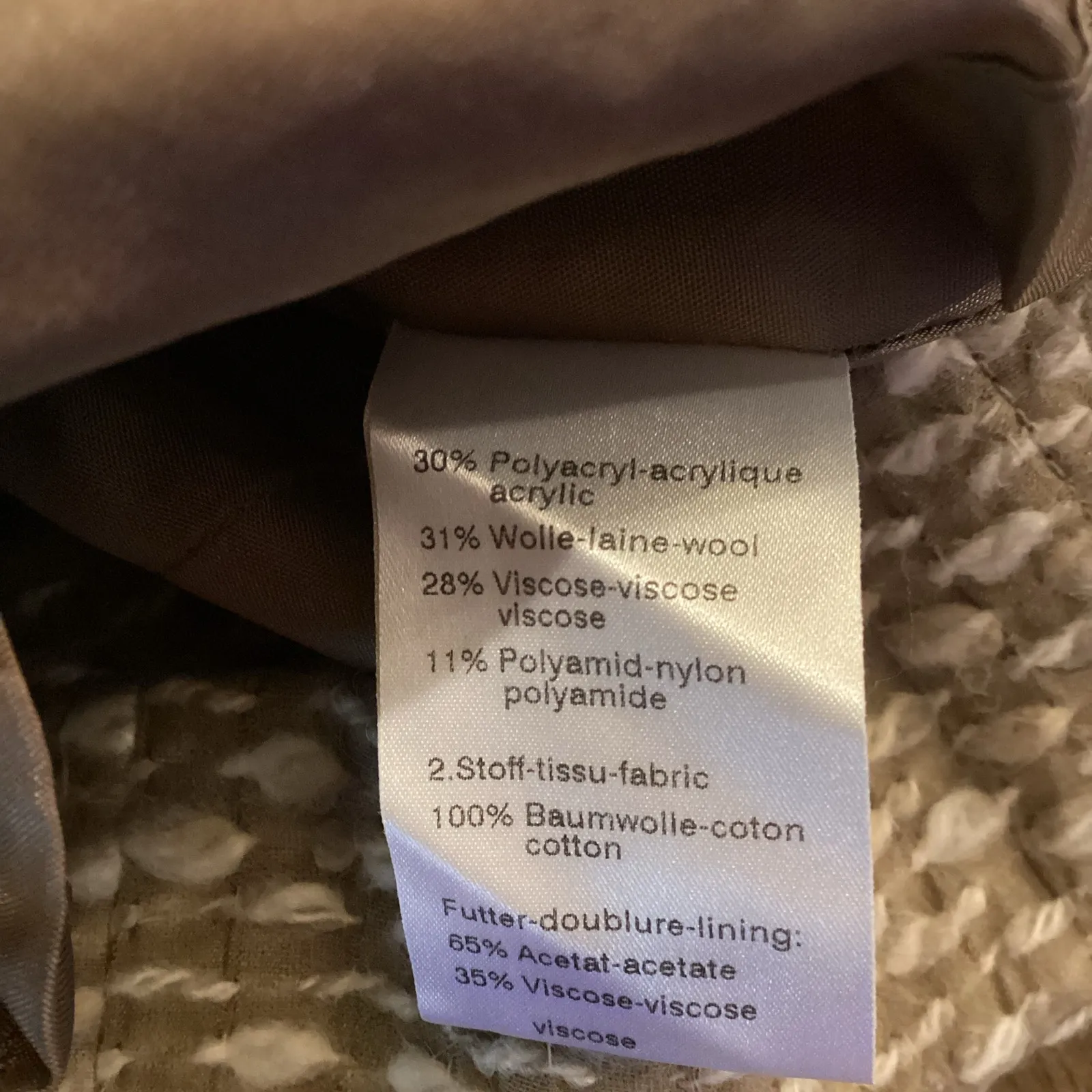 Akris Punto camel brown wool blend Boucle knit Mid length sleeveless dress 8 - Image 12