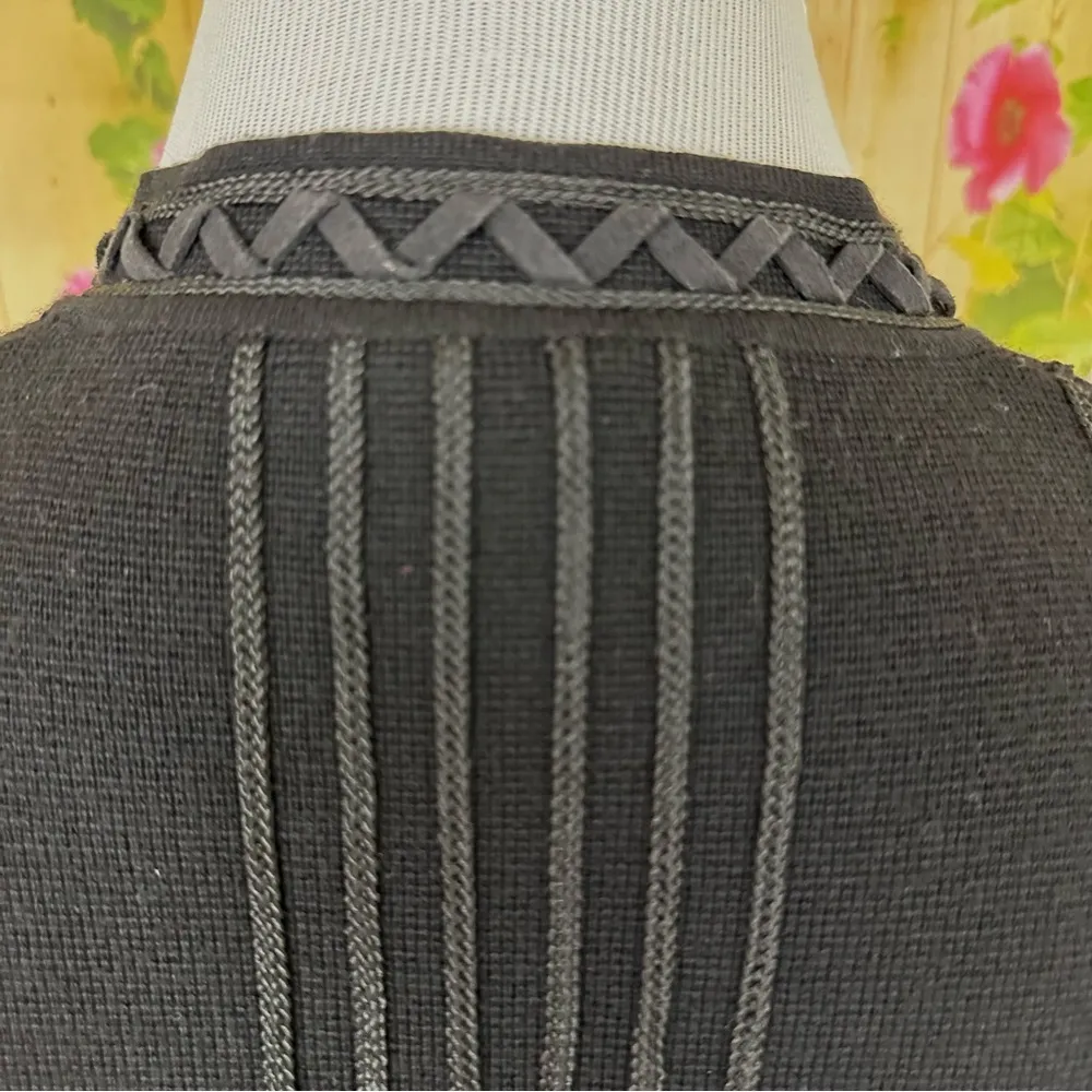 WORTH Black Wool Fit Sample Sweater Size S - Image 3