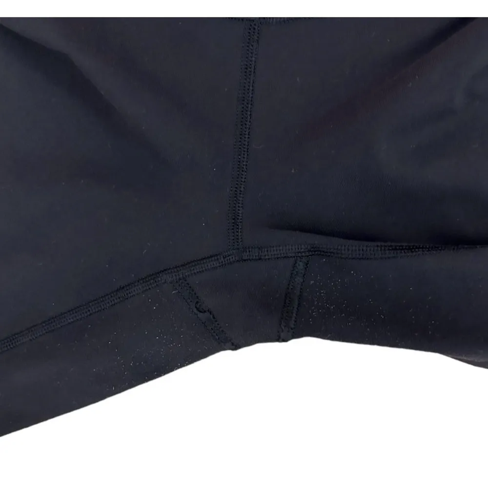 Lululemon black and white quilted luon low rise Wunder Under Crop Tights Size 8 - Image 4