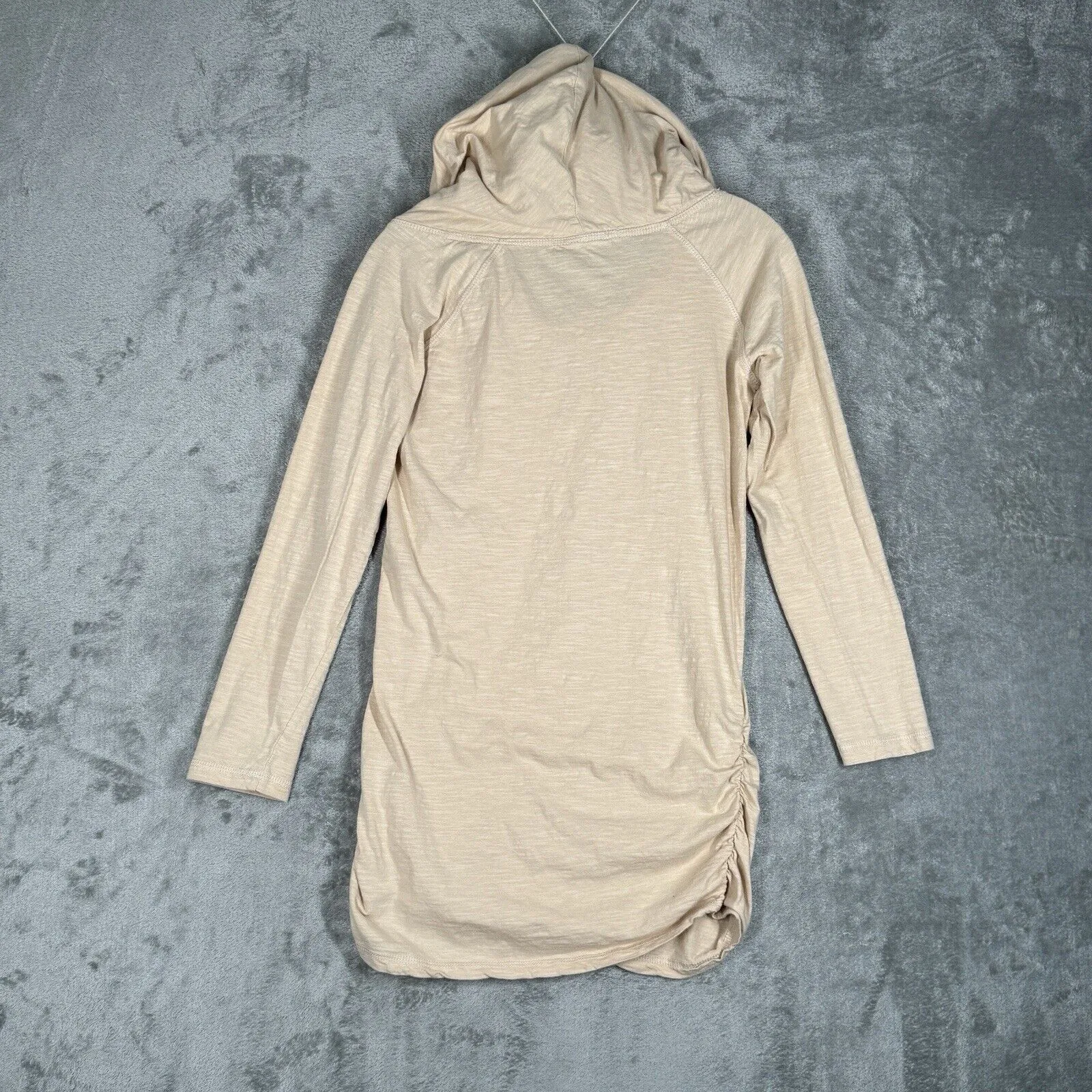 Boston Proper Shirt Womens Small‎ Cream Jersey Knit Hoodie Casual Athleisure - Image 3