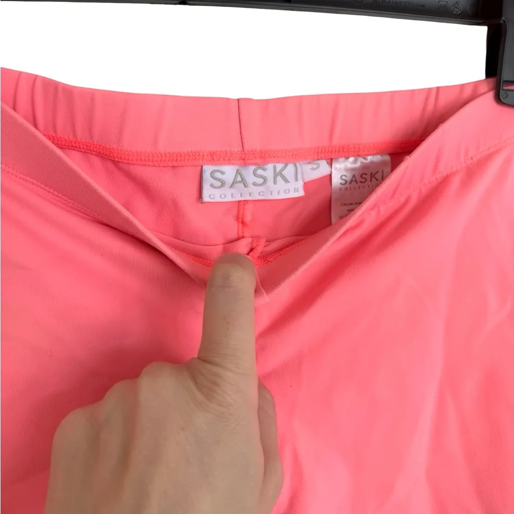 Saski Pink Bike Shorts and Sports Bra Two Piece Set Size Small S Pink - Image 5