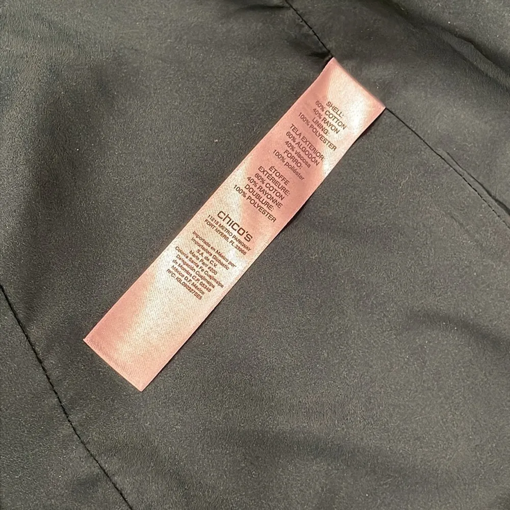 Chico’s Velveteen Swiss Pine Green NWOT size 1 women’s blazer jacket - Image 5