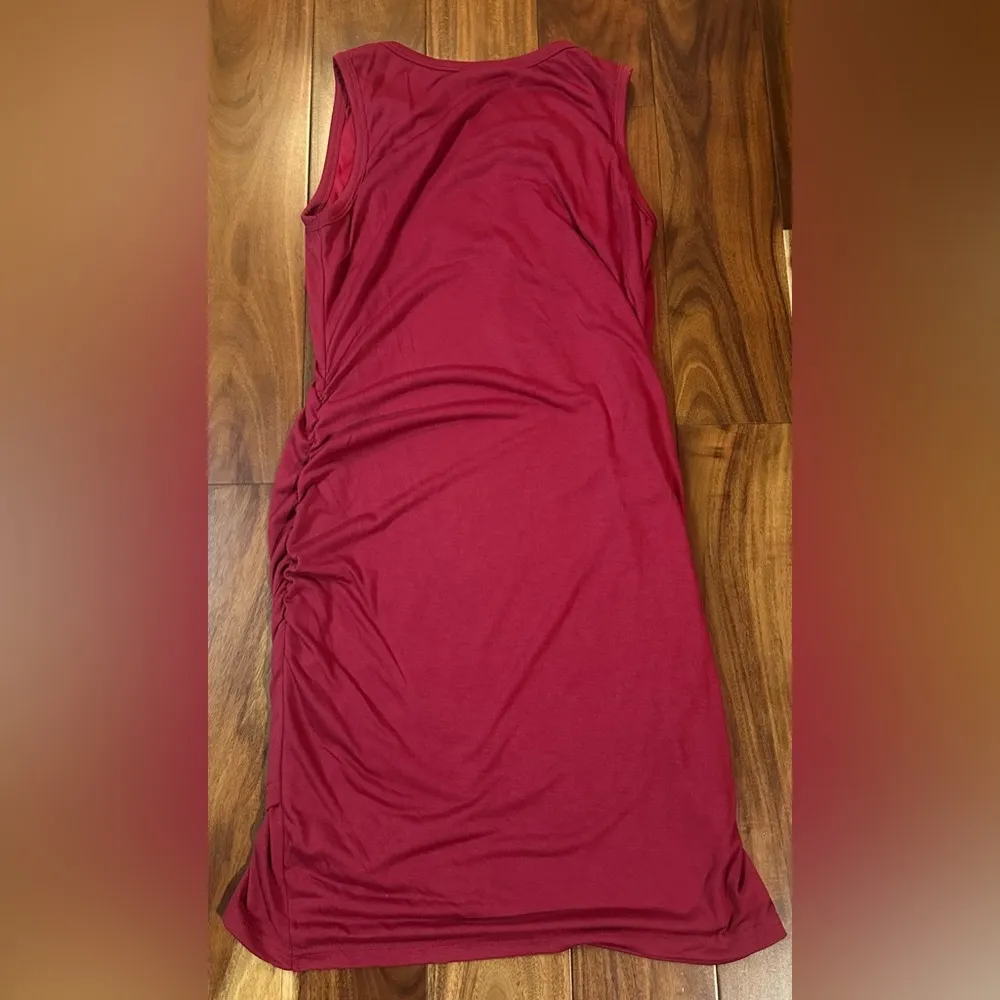 BTFBM Sleeveless Midi Tank Dress Red Size M - Image 11